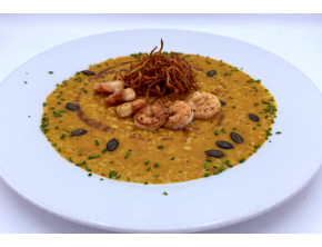 RISOTTO alla ZUCCA s krevetami